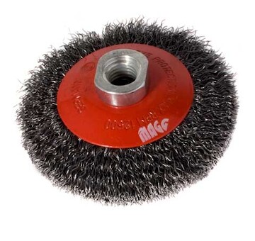 Magg BL97006 Kartáč miskový 100, vlnitý drát S 0,30, závit M14x2