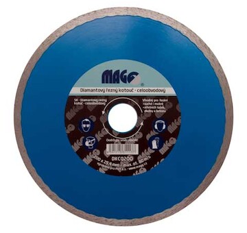 Magg DKCQ200 Diamantový kotouč celoobvodový 200x25,4mm