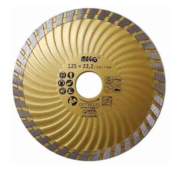 Magg DKTW125 Diamantový kotouč TURBO-W 125x22,2mm