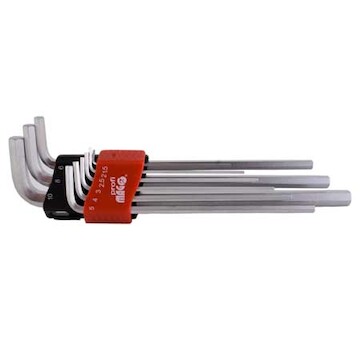 MAGG Profi 341900 MAGG Profi - Sada imbus klíčů, prodloužených (1,5-10mm) - 9 ks
