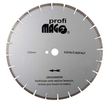 Magg profi DKS350 Diamantový kotouč segmentový 350x3,4/10x25,4mm na asfalt