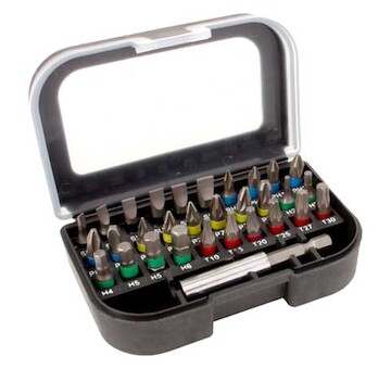 MAGG SB3025 Sada bitů 25mm s magnetickým držákem - 30 ks