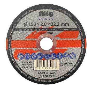 MAGG Speed RKQS15020220 Řezný kotouč na kov 150x2,0x22,2mm MAGG SPEED