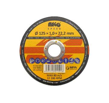 MAGG Speed RNQS12510220 Řezný kotouč na nerez 125x1,0x22,2mm MAGG SPEED