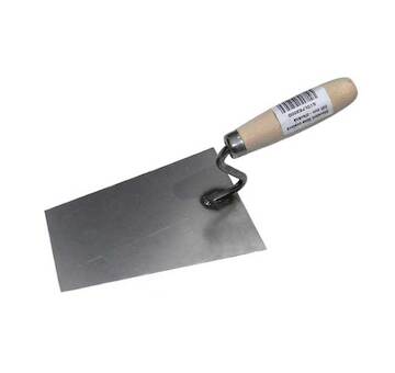 Magg STSLFE130D Stavební lžíce ocelová 130mm - dřevěná rukojeť