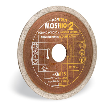 Montolit dia. kotouč, skleněná mozaika 115mm CM 115