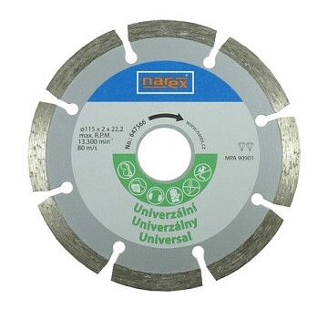 Narex 00647566 RK DIA o 115/22,2 U Diamantový řezný kotouč - UNIVERSAL  