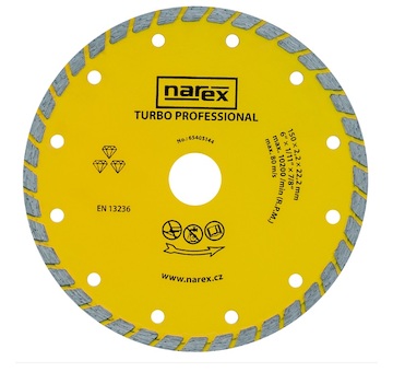 Narex 65405144 RK DIA o 150/22,2 TP Diamantový řezný kotouč - TURBO PROFESSIONAL