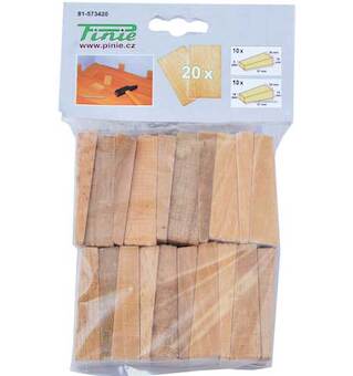 Pinie 82-573420 Dřevěné klínky pro montáže - 20 ks