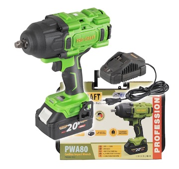 Procraft Aku rázový utahovák Procraft PWA80 1b | PWA80-1b-c