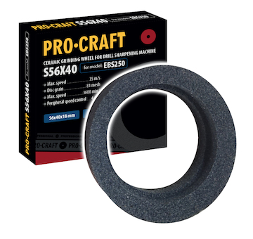 Procraft Brusný kotouč pro brusku na vrtáky S56X40 /EBS250 | S56X40