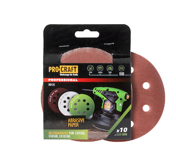 Procraft Brusný papír 10 ks.  Procraft D125.180 | KD125.180