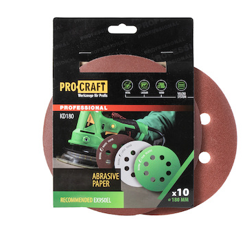 Procraft Brusný papír 10 ks.  Procraft D180.120 | KD180.120