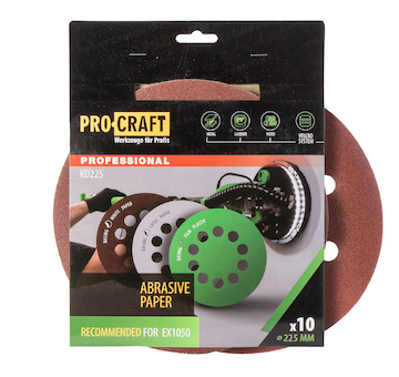 Procraft Brusný papír 10 ks.  Procraft D225.80 | KD225.80