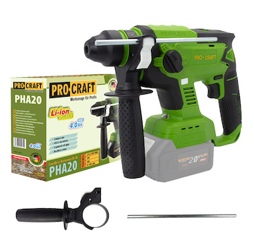 Procraft Kladivo vrtací aku Procraft PHA20 bez akumulátoru a nabíječky | PHA20