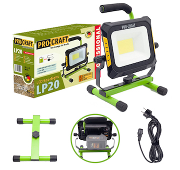 Procraft LED reflektor aku/220V Procraft LP20 bez akumulátoru a nabíječky | LP20