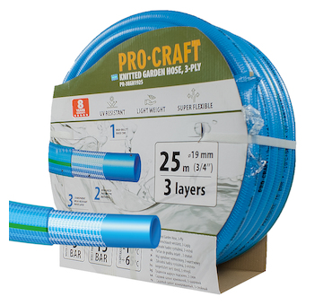 Procraft Modrá zahradní hadice Procraft PR-3KGH1925 3 vrstvy, 3/4