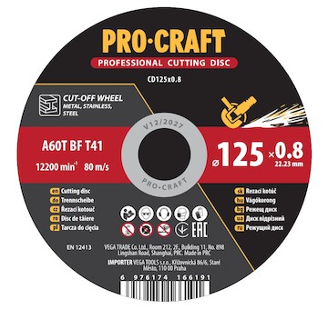 Procraft Řezný kotouč Procraft CD125x0.8 | CD125x0.8