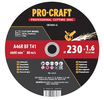 Procraft Řezný kotouč Procraft CD230x1.6 | CD230x1.6