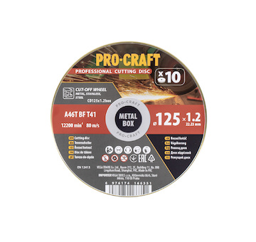 Procraft Sada řezných kotoučů Procraft CD125x1.2b | CD125x1.2b