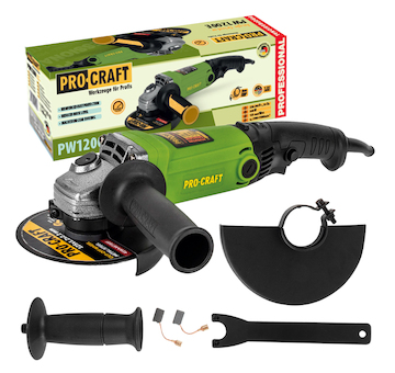 Procraft Úhlová bruska Procraft PW1200E (PW860E), 125mm | PW1200E