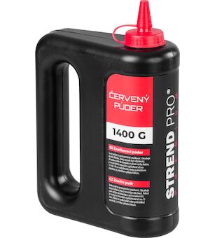 Pudr Strend Pro Premium 1400 g, zednický značkovací prášek, červený 2161045
