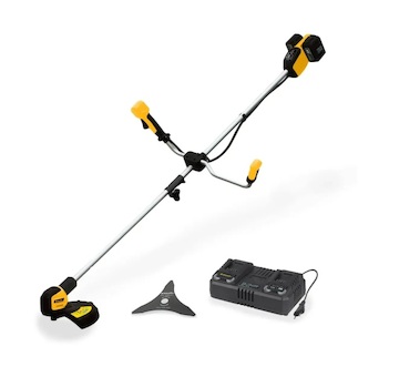 Riwall PRO RABC 2620i SET aku křovinořez 2 x 20 V + 2x 4 Ah baterie + duální rychlonabíječka 4,5 A