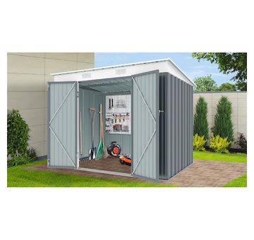 Riwall PRO RMSP 6x8 Anthracite zahradní domek kovový 2,4 x 1,8 m s pultovou střechou antracit