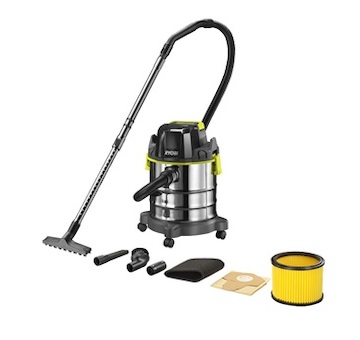 Ryobi R18WDV-0 aku 18V vysavač na mokré a suché vysávání ONE+ (bez baterie a nabíječky) 5133004724