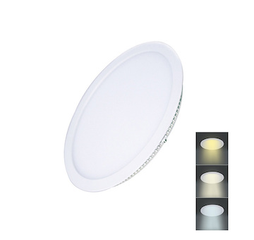 Solight WD140 LED mini panel CCT, podhledový, 12W, 900lm, 3000K, 4000K, 6000K, kulatý