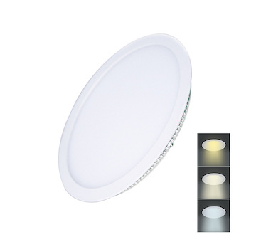 Solight WD142 LED mini panel CCT, podhledový, 18W, 1530lm, 3000K, 4000K, 6000K, kulatý