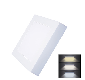 Solight WD171 LED mini panel CCT, přisazený, 12W, 900lm, 3000K, 4000K, 6000K, čtvercový