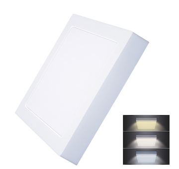 Solight WD173 LED mini panel CCT, přisazený, 18W, 1530lm, 3000K, 4000K, 6000K, čtvercový