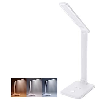 Solight WO64-W LED stolní lampička 10W, 490lm, změna CCT, stmívání, bílá