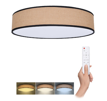 Solight WO8004 LED osvětlení s dálkovým ovladačem Brownie, 60W, 4200lm, 50cm, změna chromatičnosti, stmívatelné