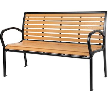 ST Leisure Equipment 802031 Lavička zahradní KIMBRA, 120x41x82 cm, ocel/plast