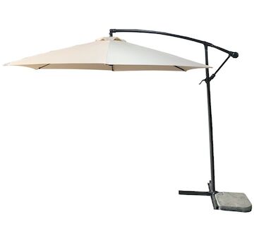 ST Leisure Equipment 802190 Slunečník DEMI 300 cm, 42 mm, béžový, PE, zahradní