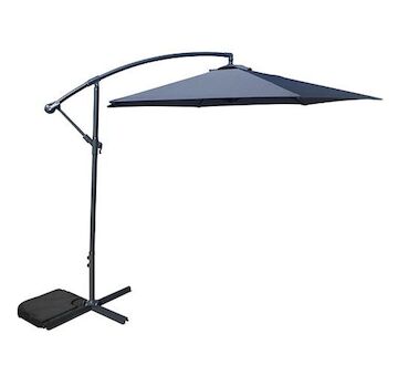 ST Leisure Equipment 802298 Slunečník DEMI 300 cm, 42 mm, šedý, PE 180 g, zahradní