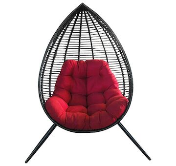 ST Leisure Equipment 802424 Křeslo CANOONA , max. 1 120 kg, černo-červené, stojící