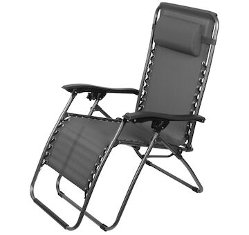ST Leisure Equipment 802547 Lehátko SONORA, šedé, polohovatelné, Max. 120 kg, 66x177x108 cm