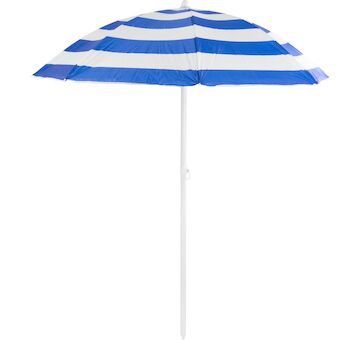 ST Leisure Equipment 802571 Slunečník DALIA 180 cm, 32/32 mm, s naklápěcím kloubem, modro-bílý, plážový