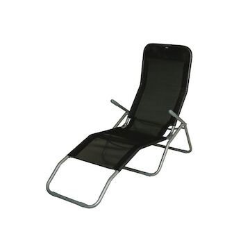 ST Leisure Equipment 802590 Lehátko JAMAICA, černá, 140x60x95 cm