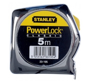 Stanley 1-33-195 svinovací metr powerlock®, pouzdro z abs materiálu - 5 m
