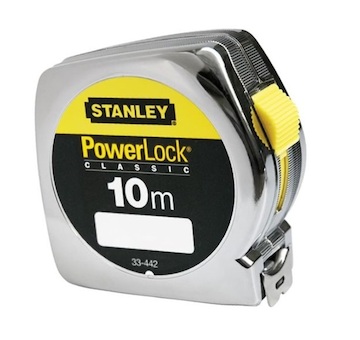 Stanley 1-33-442 svinovací metr powerlock®, pouzdro z abs materiálu - 10 m 