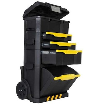 Stanley 1-79-206 Stanley Rolling workshop s boxem a zásuvkou 86,6 x 48,8 x 34,8 cm