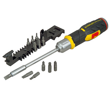 Stanley FMHT0-62691 FatMax ráčnový šroubovák s pistolovou rukojetí a 12 bity