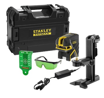 Stanley FMHT77597-1 FatMax 2bodový a křížový laser, Li-Ion baterie, zelený paprsek