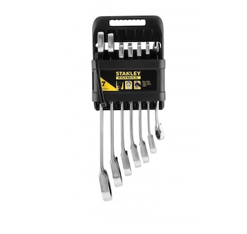 Stanley FMMT82848-0 FATMAX 7dílná sada ráčnových očkoplochých klíčů - 8 - 19 mm