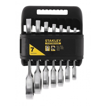 Stanley FMMT82900-0 FATMAX 7dílná sada krátkých ráčnových očkoplochých klíčů - 8 - 19 mm