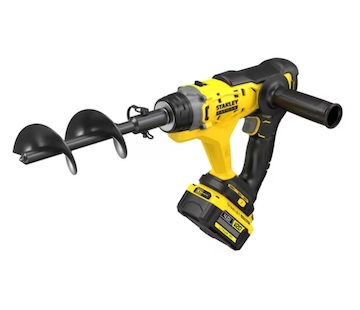Stanley SFMCGA75M1-QW FATMAX V20 Aku půdní vrták, 1x 4.0 Ah 18 V